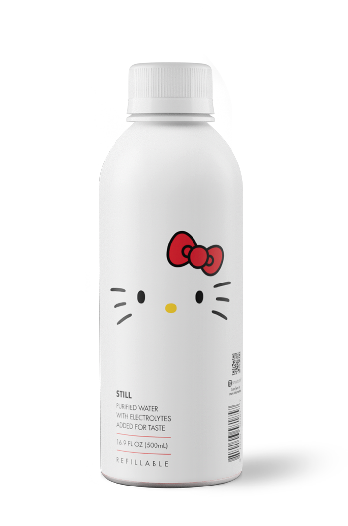 Hello Kitty Water – Thailand Limited Hello Kitty Limited Edition Refillable Bottled Water 20oz - PATH Water