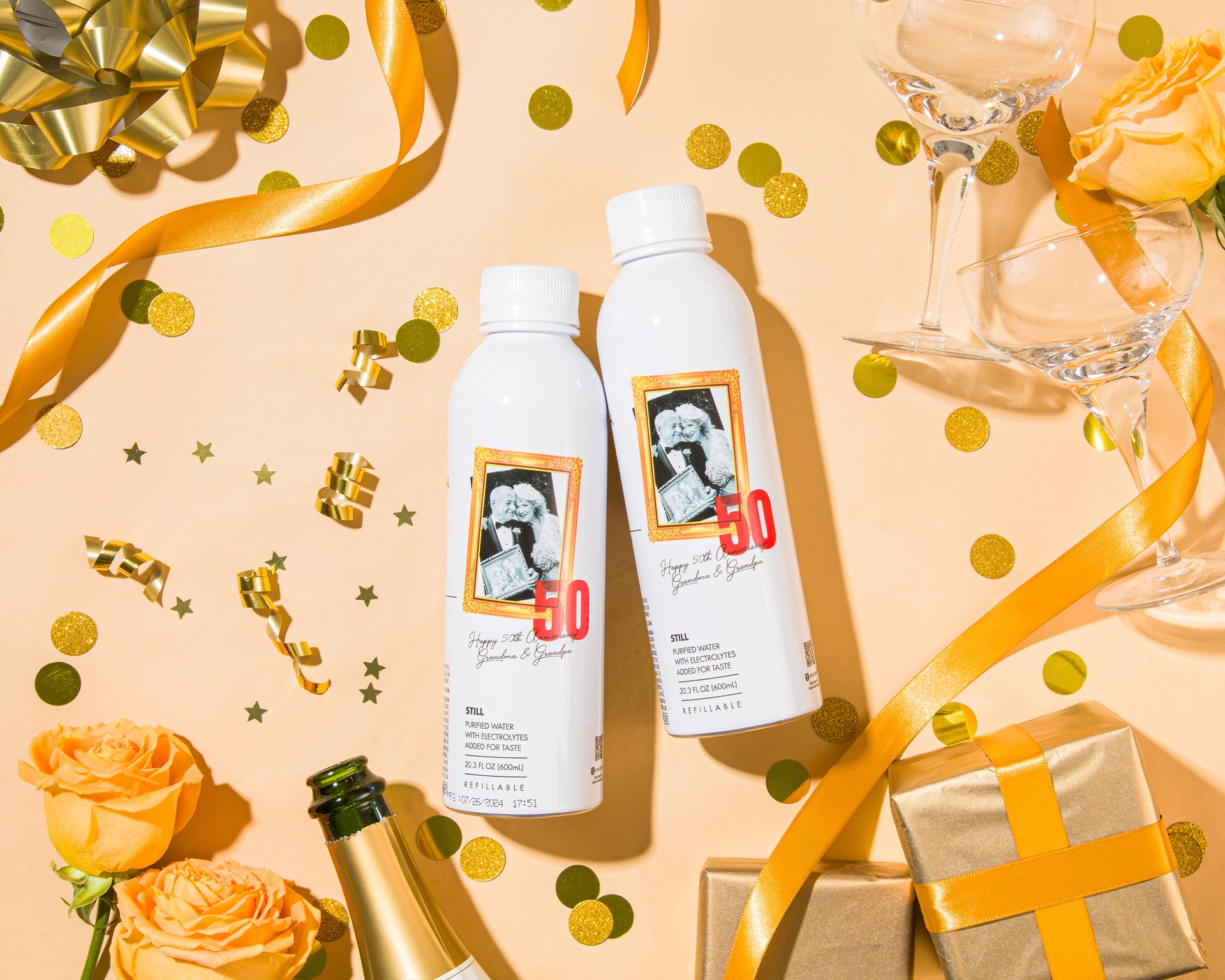 Custom bottles and decorations