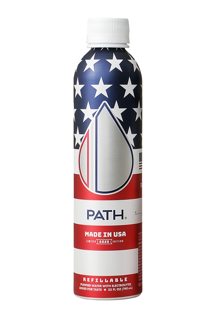 2025 Made in USA Refillable Aluminum Bottled Water - PATH Water