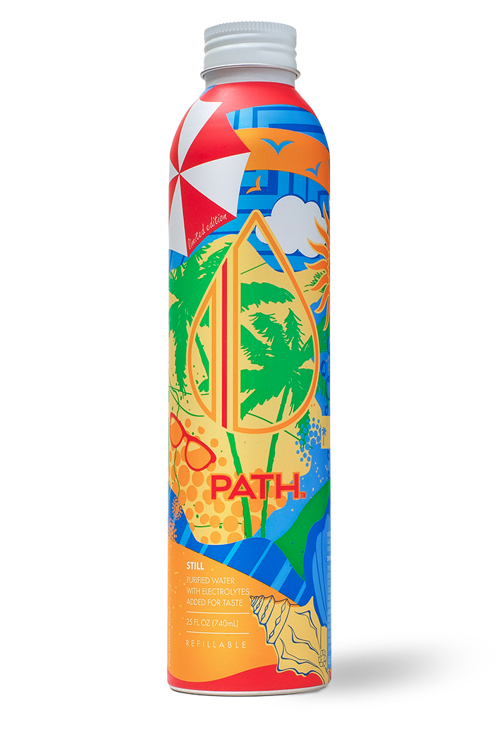 Refillable Aluminum Water Bottle with Purified Water | PATH Water