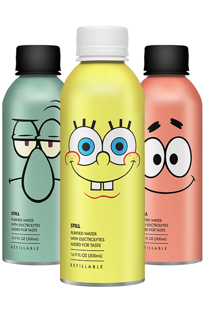 Spongebob 18 Oz Tritan Water Bottle (Vandor) 